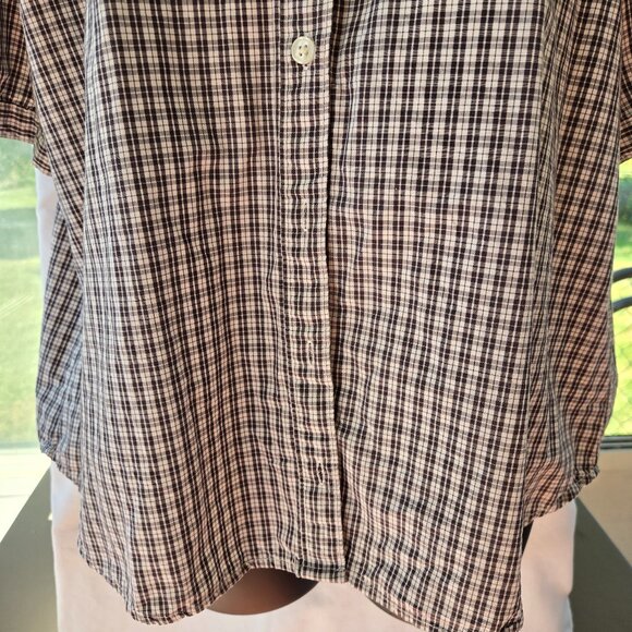 Levi’s Gingham Button Up Top size L - Picture 3 of 6